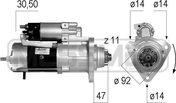 ERA 220568 - Стартер autosila-amz.com