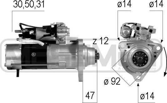 ERA 220563 - Стартер autosila-amz.com