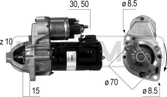 ERA 220536 - Стартер autosila-amz.com