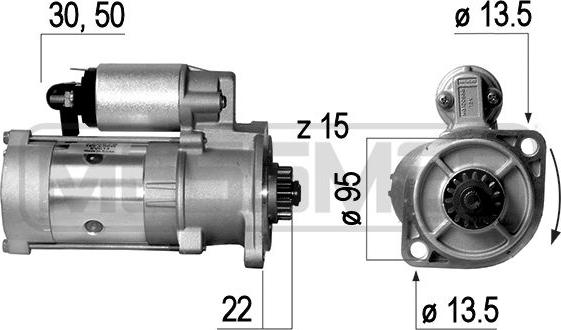 ERA 220578 - Стартер autosila-amz.com