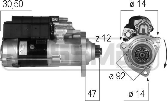 ERA 220572 - Стартер autosila-amz.com