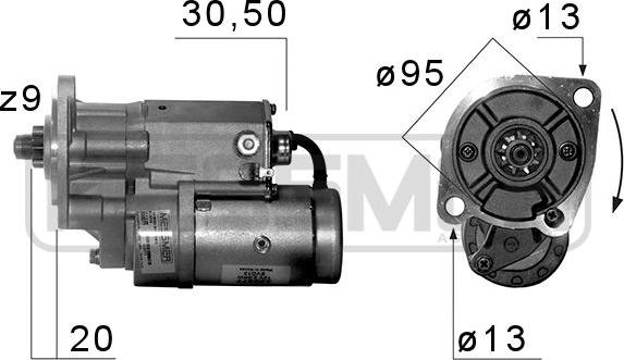 ERA 220577A - Стартер autosila-amz.com