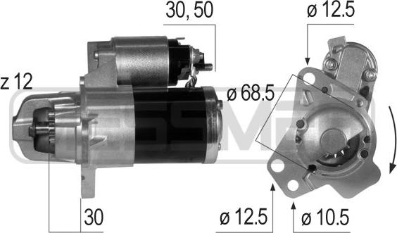 ERA 220640 - Стартер autosila-amz.com