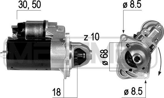 ERA 220650 - Стартер autosila-amz.com