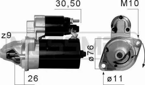 ERA 220662 - Стартер autosila-amz.com