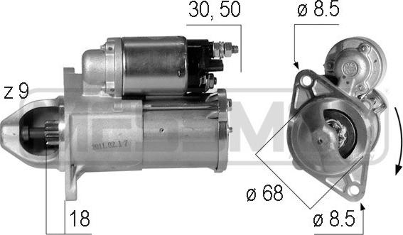 ERA 220609A - Стартер autosila-amz.com