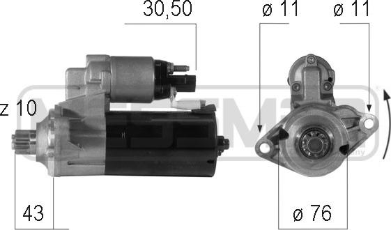 ERA 220606A - Стартер autosila-amz.com