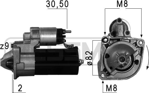 ERA 220610A - Стартер autosila-amz.com