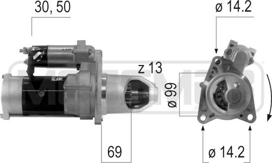 ERA 220618 - Стартер autosila-amz.com