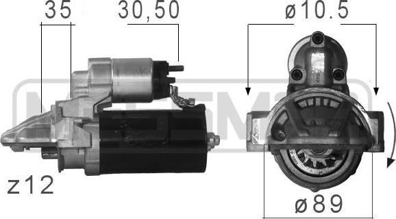 ERA 220680 - Стартер autosila-amz.com