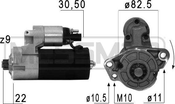 ERA 220683 - Стартер autosila-amz.com