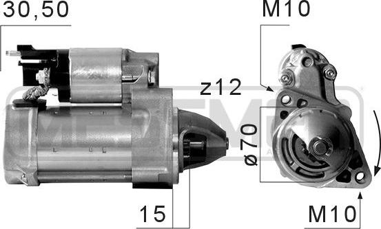 ERA 220670 - Стартер autosila-amz.com