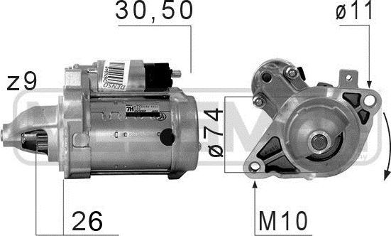 ERA 220677 - Стартер autosila-amz.com