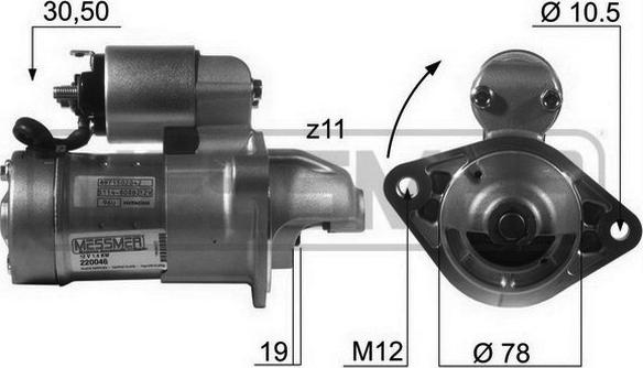 ERA 220046 - Стартер autosila-amz.com