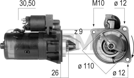 ERA 220019 - Стартер autosila-amz.com