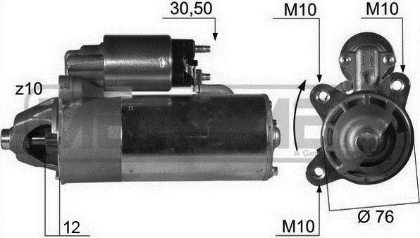 ERA 220015A - Стартер autosila-amz.com