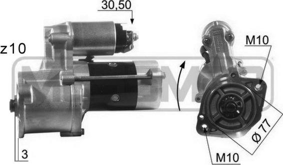 ERA 220013 - Стартер autosila-amz.com