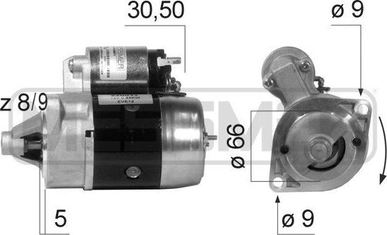 ERA 220017A - Стартер autosila-amz.com