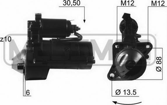 ERA 220084R - Стартер autosila-amz.com