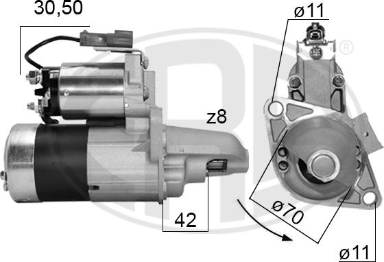 ERA 220088A - Стартер autosila-amz.com