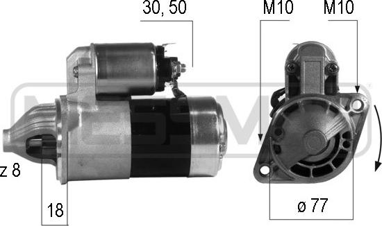 ERA 220 191 - Стартер autosila-amz.com