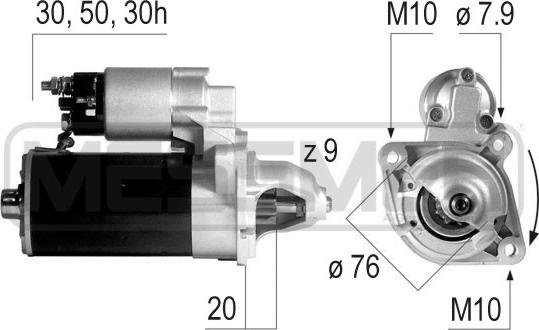 ERA 220147 - Стартер autosila-amz.com