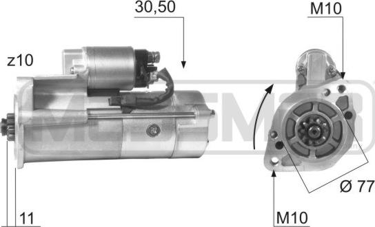 ERA 220115R - Стартер autosila-amz.com