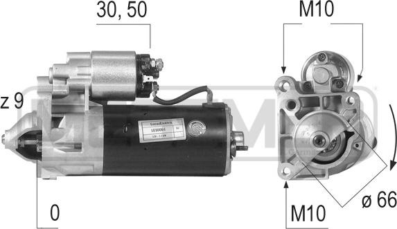 ERA 220116A - Стартер autosila-amz.com