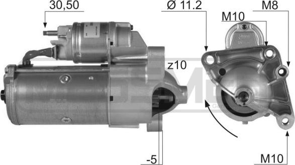 ERA 220136 - Стартер autosila-amz.com