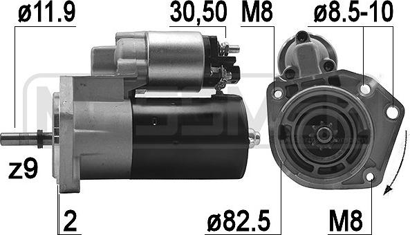 ERA 220128A - Стартер autosila-amz.com