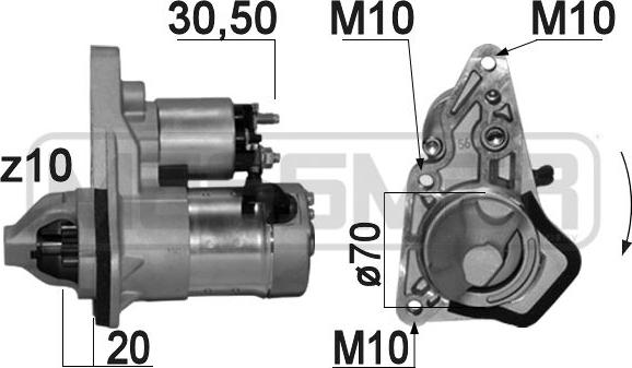 ERA 220846 - Стартер autosila-amz.com