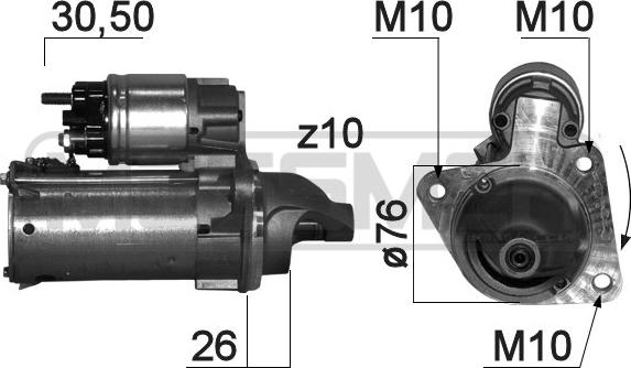 ERA 220842 - Стартер autosila-amz.com