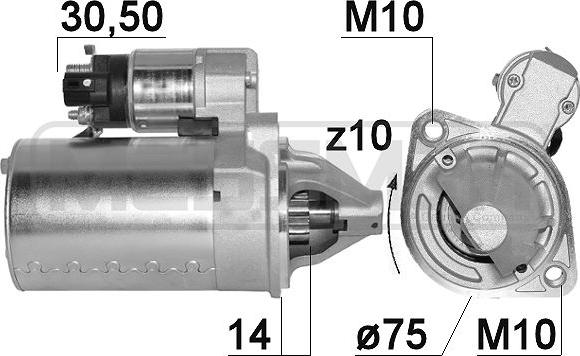 ERA 220851 - Стартер autosila-amz.com