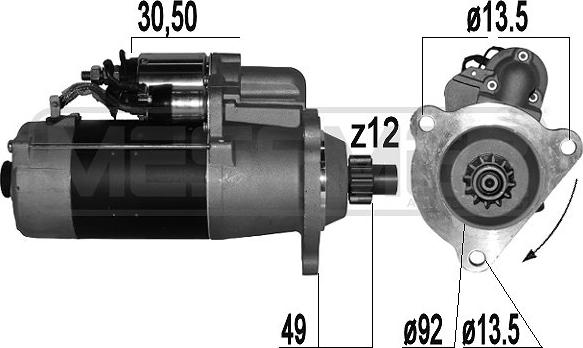 ERA 220860A - Стартер autosila-amz.com