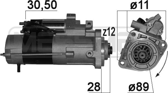 ERA 220861A - Стартер autosila-amz.com