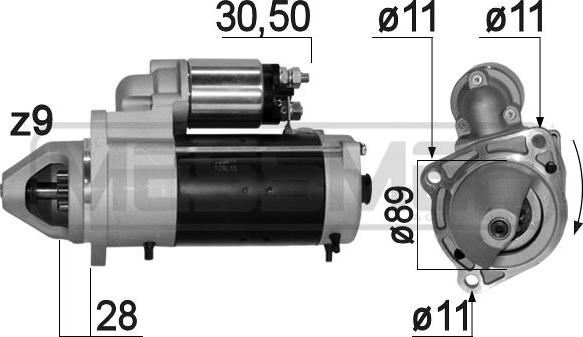 ERA 220811A - Стартер autosila-amz.com