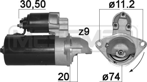 ERA 220888A - Стартер autosila-amz.com