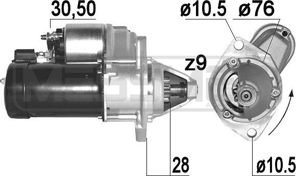 ERA 220887A - Стартер autosila-amz.com