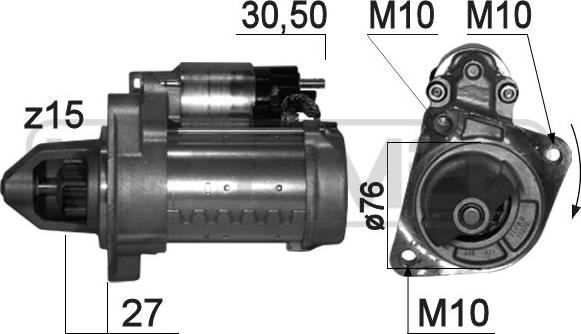 ERA 220834 - Стартер autosila-amz.com