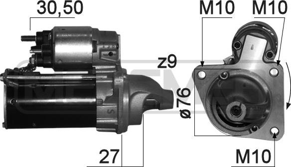 ERA 220838 - Стартер autosila-amz.com