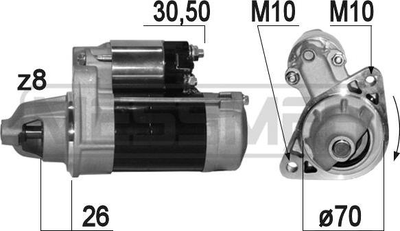 ERA 220826A - Стартер autosila-amz.com