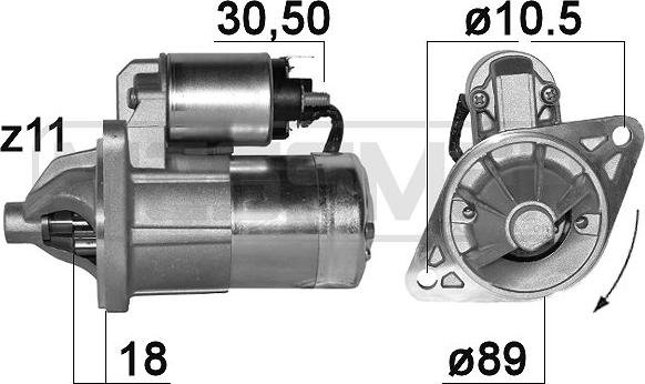 ERA 220823A - Стартер autosila-amz.com