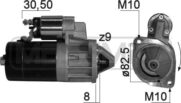 ERA 220822A - Стартер autosila-amz.com