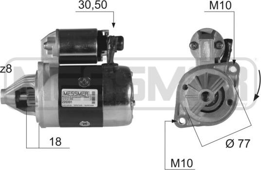 ERA 220391 - Стартер autosila-amz.com