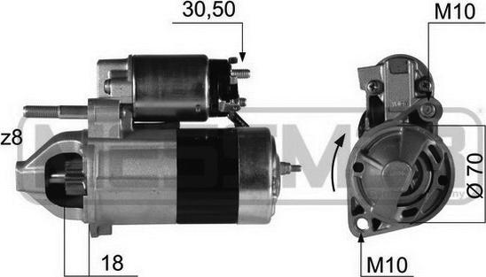 ERA 220380 - Стартер autosila-amz.com