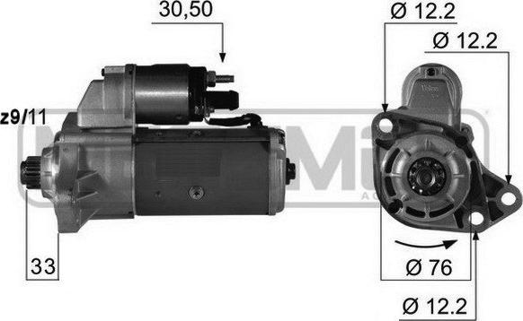 ERA 220388 - Стартер autosila-amz.com