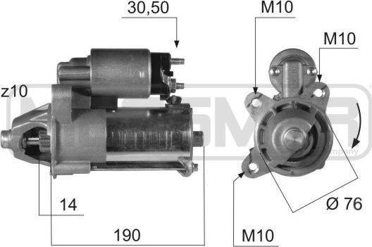 ERA 220374R - Стартер autosila-amz.com