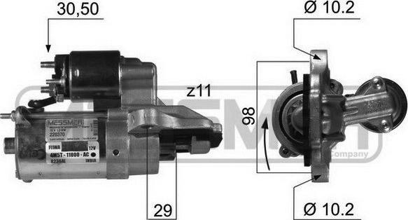 ERA 220370 - Стартер autosila-amz.com