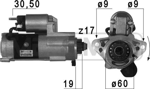 ERA 220747 - Стартер autosila-amz.com