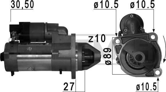 ERA 220751 - Стартер autosila-amz.com